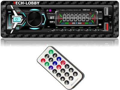 TECH-LOBBY 4 Ch Bluetooth App Control Music System Audio Player with USB, AUX, SD Card, FM 200 W AV Power Amplifier(Black)