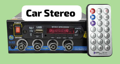 servostar india pvt ltd High-Performance Car Stereo System 50 W AV Control Amplifier(Black)