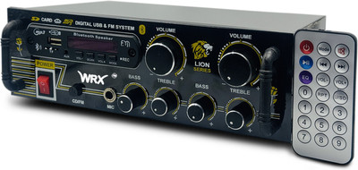 WRX MIC Input/USB/SD Card Slot/FM Radio/AUX Input/Remote Control/Amplifier Bluetooth 160 W AV Power Amplifier(Black)
