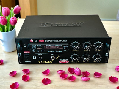 KAXTANG DJ Super 1002. Full Black Digital Stereo With BT/ USB/ SD-Card /FM /AUX 5000 W AV Power Amplifier(Black)