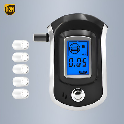 D2N Accurate Digital Alcohol Tester Machine Handheld Breathalyzer Detector 007 Analytical Scale