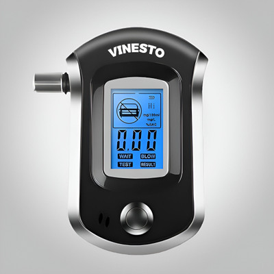 vinesto Alcohol Tester Breath Analyzer with 5 Mouthpieces Analytical Scale