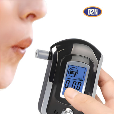 D2N AT-6000 Digital Alcohol Tester Machine with LCD Screen Breath ...