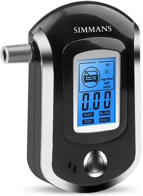 SIMMANS Accurate Digital Alcohol Tester with 5 Reusable Mouthpieces & LCD Display | Best Analytical Scale