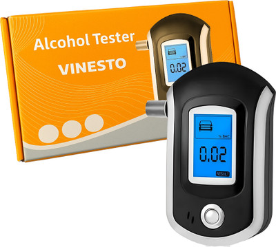 vinesto Portable AT-6000 Digital Alcohol Testing Machine Accurate &Reliable Breathalyzer Analytical Scale
