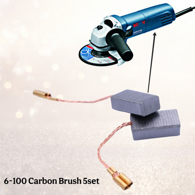 HOXIUL Bosch 6-100 Angle Grinder Spare Parts Carbon Brush 5/Pair Angle Grinder(100 mm Wheel Diameter)