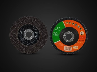 HPD Flap DIsc 100mm 4 inch 60 Grit | Fibre Back pack of 5 Angle Grinder(100 mm Wheel Diameter)