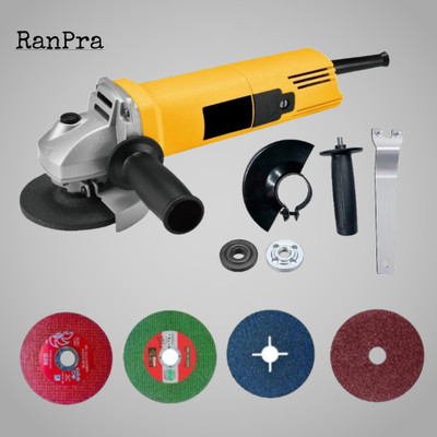 RanPra 801 ANGLE GRINDER WITH 2 BLADE, FIBER DISC AND PAD&NUT Angle Grinder(100 mm Wheel Diameter)