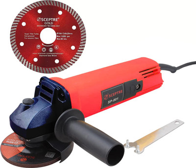 Sceptre 4 Inch Angle Grinder Side Handle with Chipping Wheel Tile Cutting Blade (110mm) Angle Grinder(100 mm Wheel Diameter)