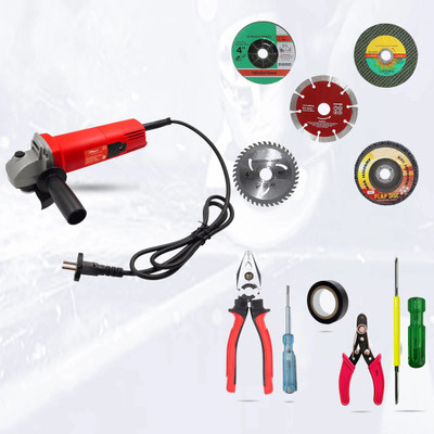Hillgrove HGCM289M1 Professional Angle Grinder Machine with 5Wheels and 5Pcs Hand Tool Kit Angle Grinder(100 mm Wheel Diameter)