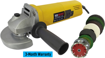 Inditrust new Heavy duty 950W Angle grinder machine & 4inch 8pc Multi type wheels set Angle Grinder(100 mm Wheel Diameter)