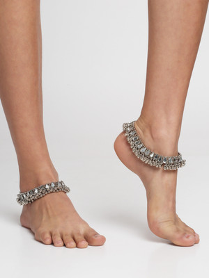 YouBella Alloy Anklet(Pack of 2)
