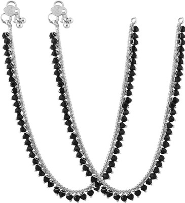 AANYACRYSTAL Alloy Anklet(Pack of 2)