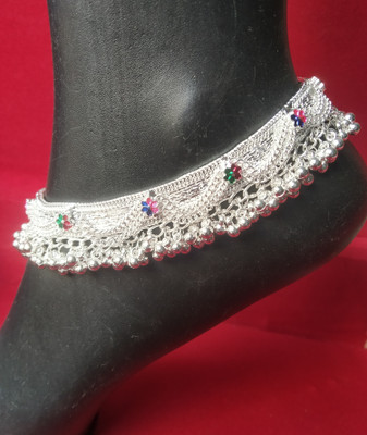 house of common Flower Gota Chandi Bridal anklet Alloy Anklet