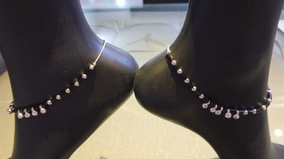 All of all enterprises MFT -037 ARTIFICAL SILVER ANKLET (9717098338) Brass Anklet