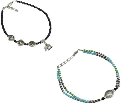 HIGH TRENDZ Alloy Anklet(Pack of 2)