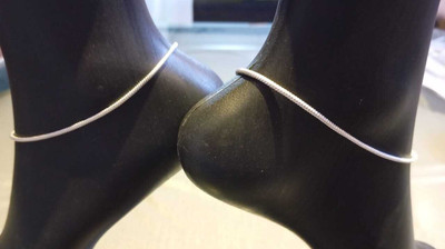 All of all enterprises MFT -0340ARTIFICAL SILVER ANKLET (9717098338) Brass Anklet