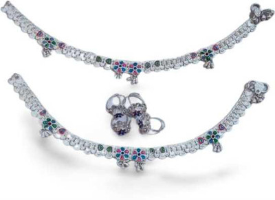 Siya Creation Alloy Toe Anklet(Pack of 2)