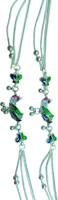 Payal Peacock payal Alloy Anklet(Pack of 2)