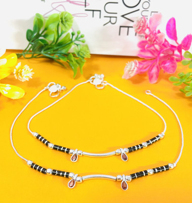 AamNa Enterprises Alloy Anklet(Pack of 2)