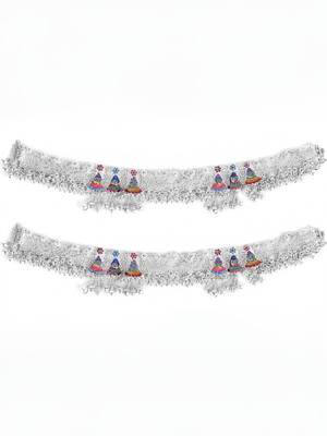 SHUCHI PAYAL Indian Traditional White Metal Payal Designer Fancy Collection Alloy Anklet