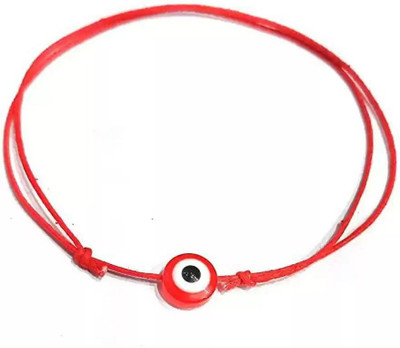 MANMORA NEW RED THREAD RED EVIL EYE PACK OF 1 ANKLET FOR GIRLS Fabric Anklet