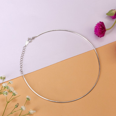 House of Diana AK-10011-2-R Silver Anklet(Pack of 2)