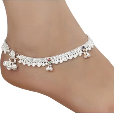 Cntzk women new fansi design anklet payal trending new Silver Anklet