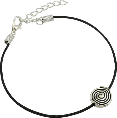 HIGH TRENDZ Stylish Black Thread Anklet With Charm Cotton Dori Anklet