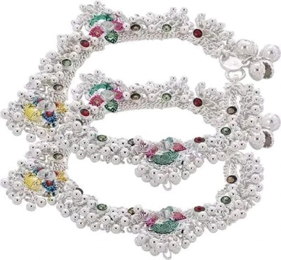 KALICHARANSONS Elegant and trendy with a modern Anklet Alloy Anklet(Pack of 2)
