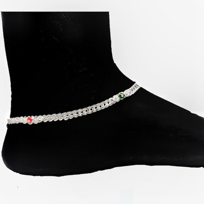 Qrown Indian Traditional Fancy payal,pajeb,paijaan,anklet Copper Anklet(Pack of 2)