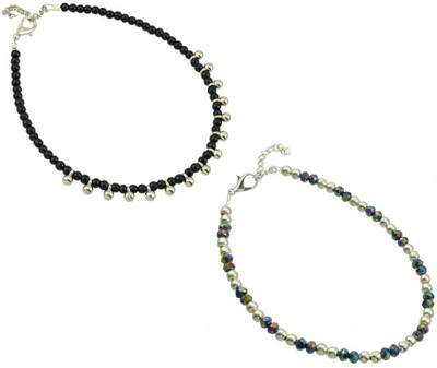 HIGH TRENDZ Alloy Anklet(Pack of 2)