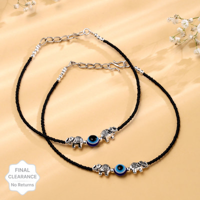Agastya Creaations Alloy Anklet(Pack of 2)
