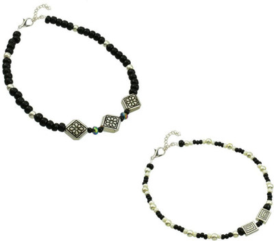 HIGH TRENDZ Alloy Anklet(Pack of 2)