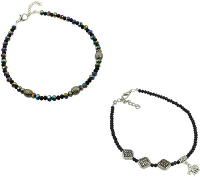 HIGH TRENDZ Alloy Anklet(Pack of 2)