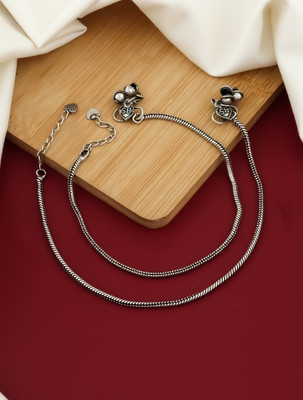The Nakhra Store Awara Anklet Alloy Anklet(Pack of 2)