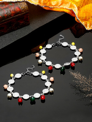 YouBella Alloy Anklet(Pack of 2)