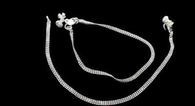 Footride SILVERFLAT03 Sterling Silver Anklet