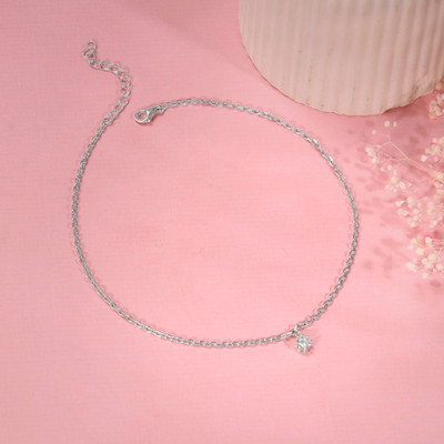 GIVA Sterling Silver Toe Anklet