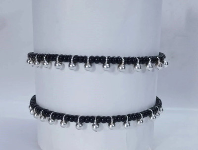 SVASTI payal Silver Anklet(Pack of 2)