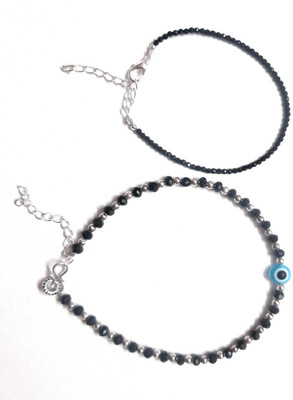 MANMORA Metal Crystal Bracelet(Pack of 2)
