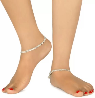 WOMENSKY Alloy Anklet(Pack of 2)