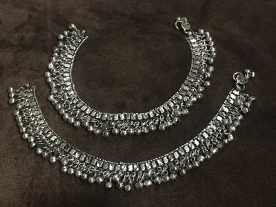HNA Imitation Alloy Anklet(Pack of 2)