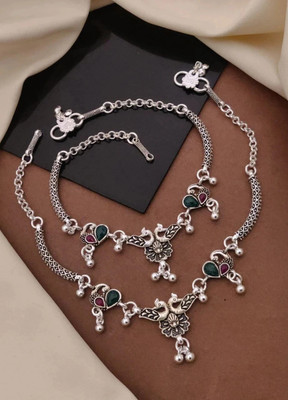 KanGen Villa Creation Sterling Silver Anklet(Pack of 2)