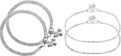 aklina Combo Royal Piraj Alloy Anklet(Pack of 4)