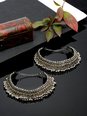 YouBella Alloy Anklet(Pack of 2)