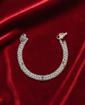 HGFASHION Dual chain Metal Anklet