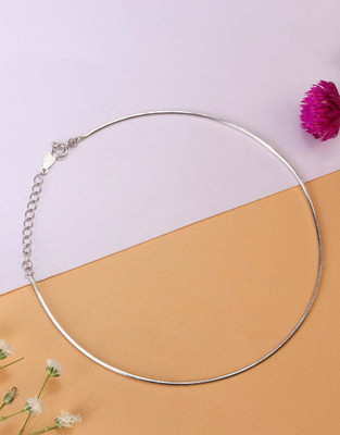 House of Diana Classic Sleek Snake Sterling Silver Anklet Silver Anklet