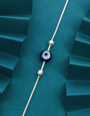 House of Diana Evil Eye Protection Silver Anklet