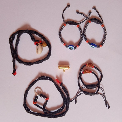 Khushi Traders Mother of Pearl Beads Bangle Set(Pack of 5)